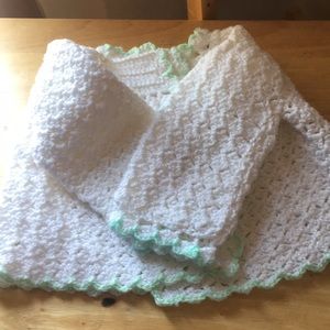 Hand crafted 0-3 month jacket / sweater